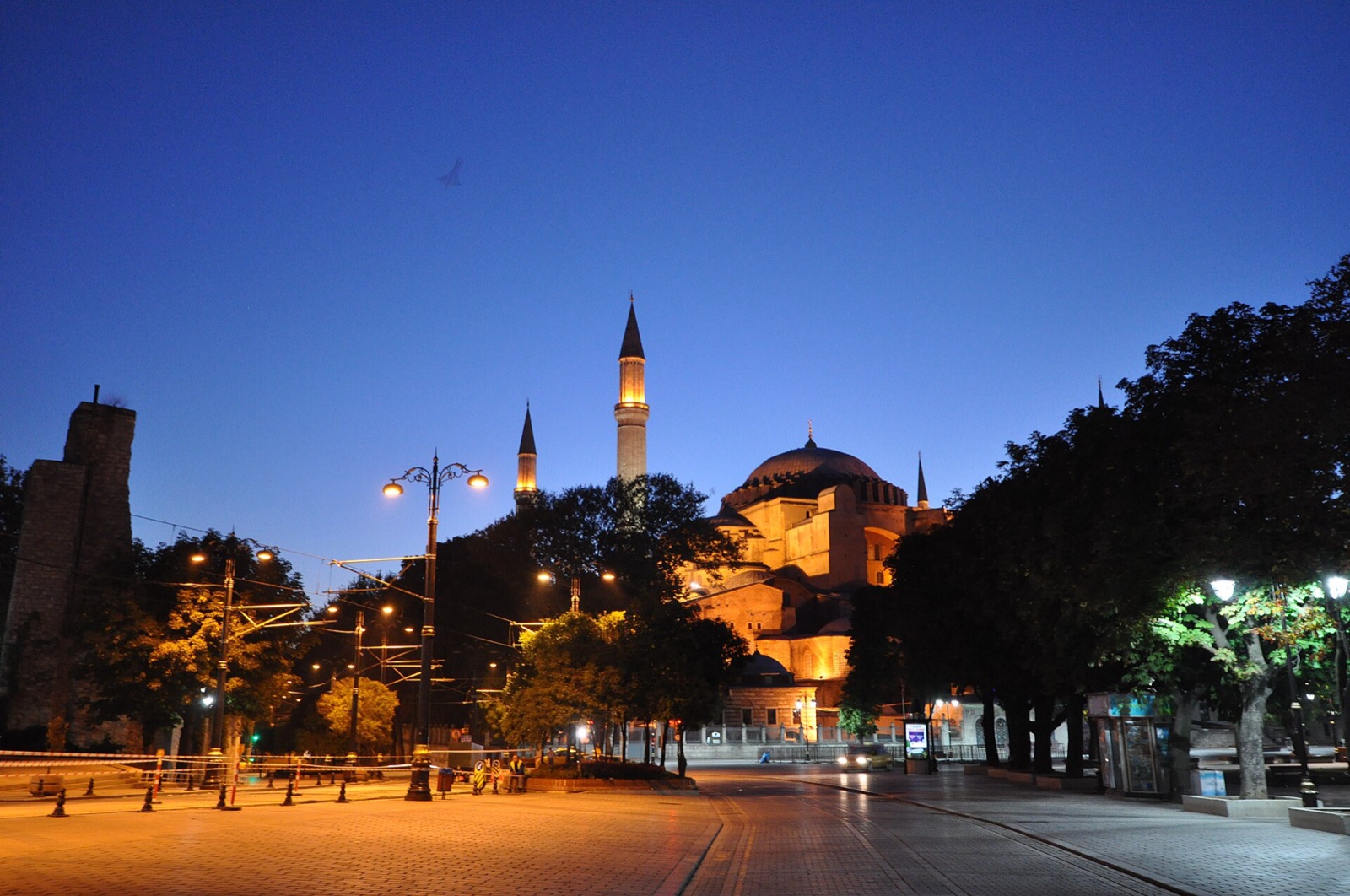 Hagia Sophia and the domes and minarets of the historic Istanbul skyline